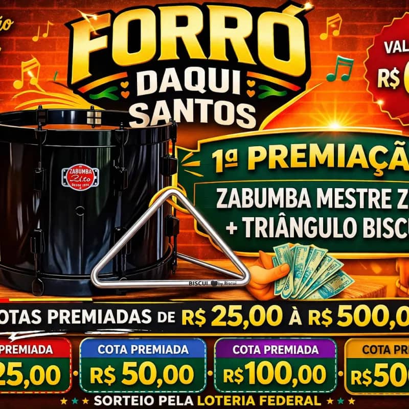 Imagem da campanha Zabumba Mestre Zito e Triangulo Biscui