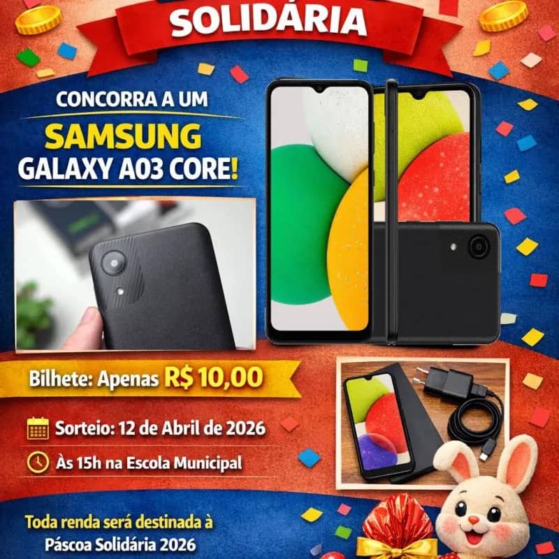 Imagem da campanha RIFA SOLIDÁRIA – Unidos pela Comunidade