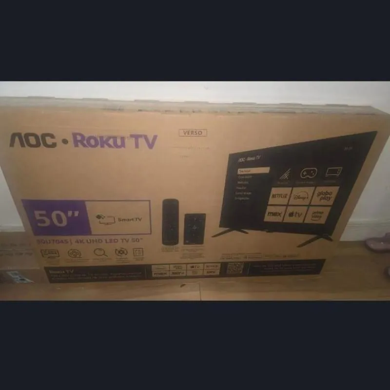 Imagem da campanha Smart TV 50" AOC 4K DLED  Roku TV Quad Core  OU  MIL REAIS NO PIX