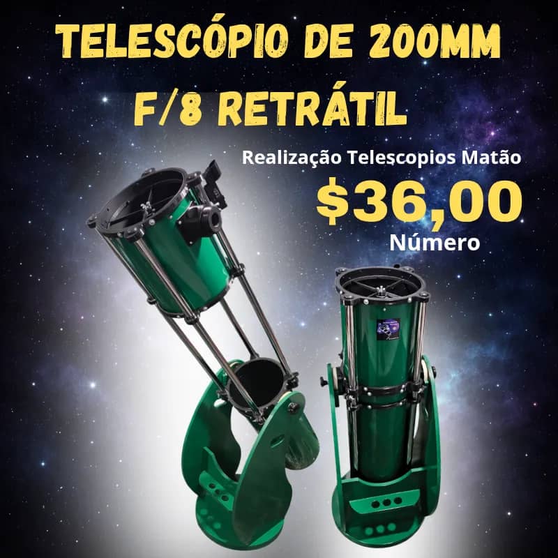 Imagem da campanha Telescópio Matão de 200mm f/8 retrátil planetário