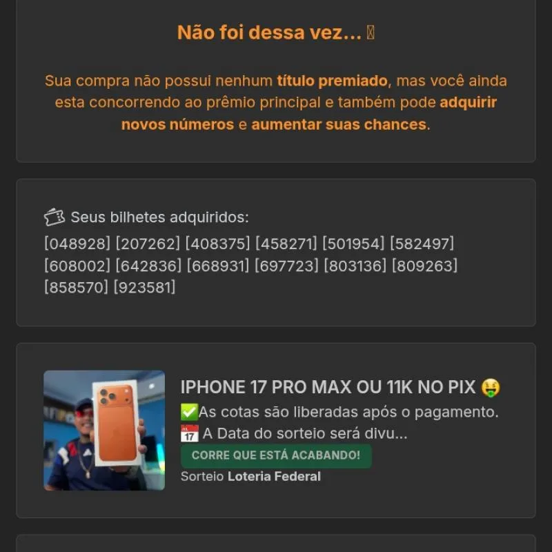 Imagem da campanha Não sei