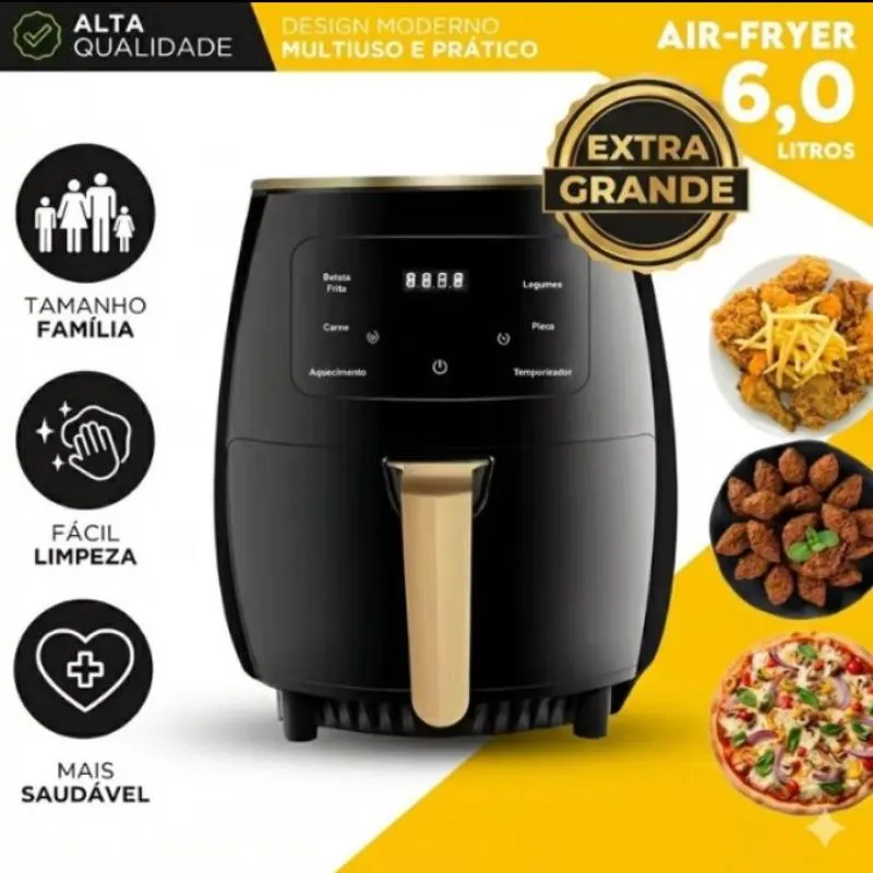 Imagem da campanha Rifa de uma Air Fryer 6 litros