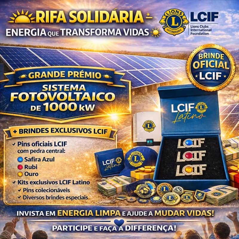 Imagem da campanha RIFA SOLIDARIA LCIF