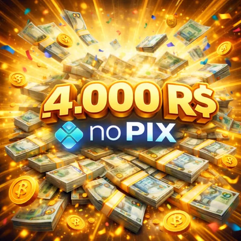 Imagem da campanha Concorra a 4 Mil no pix, por apenas 0,10 centavos