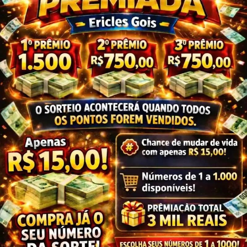 Imagem da campanha RIFA PREMIADA