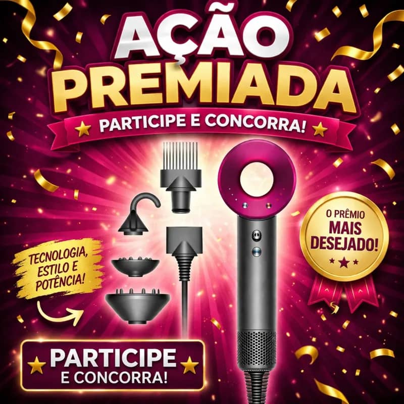 Imagem da campanha Dyson Supersonic Fucsia