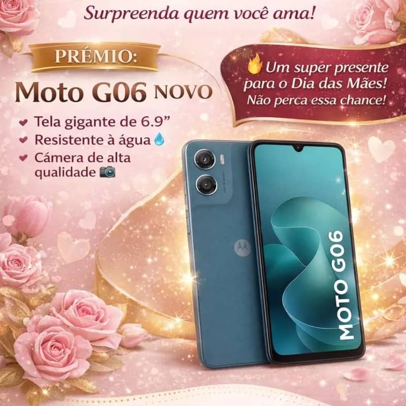 Imagem da campanha Alô Alô Mamãe! Celular novo chegando. PRESENTE DA MAMÃE