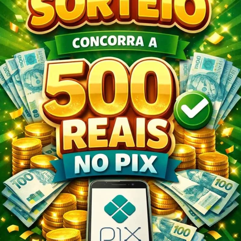 Imagem da campanha Concorra a R$500,00 no pix