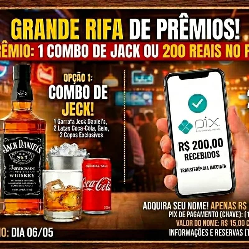 Imagem da campanha Rifa Solidária