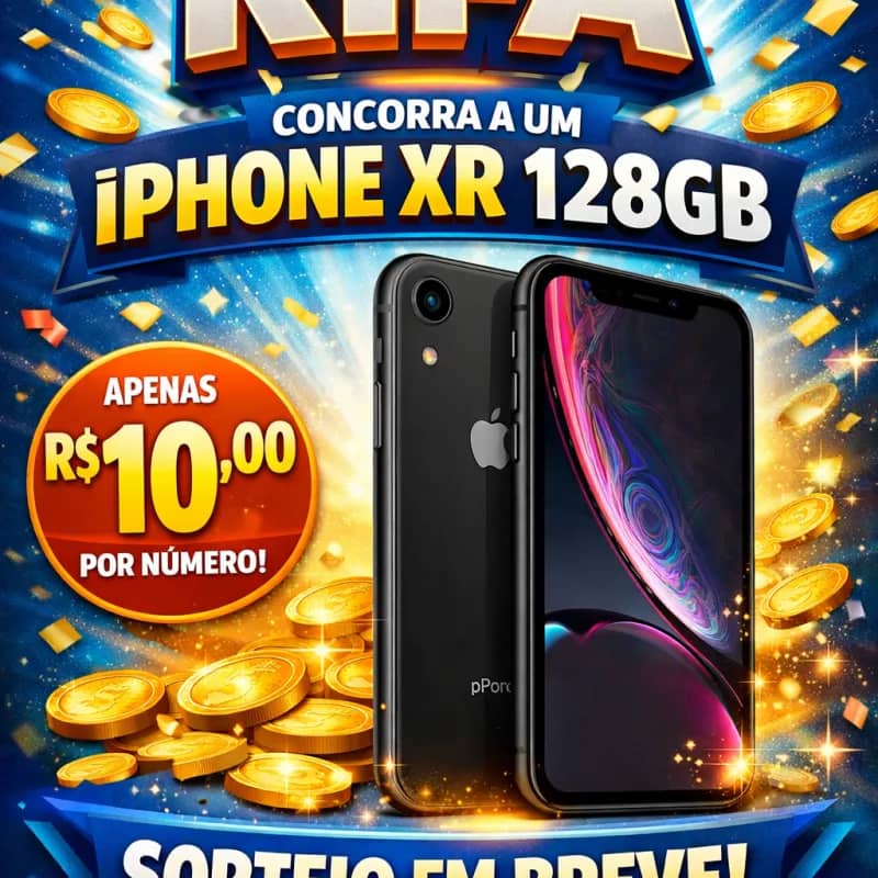 Imagem da campanha Rifa IPhone XR 128 GB