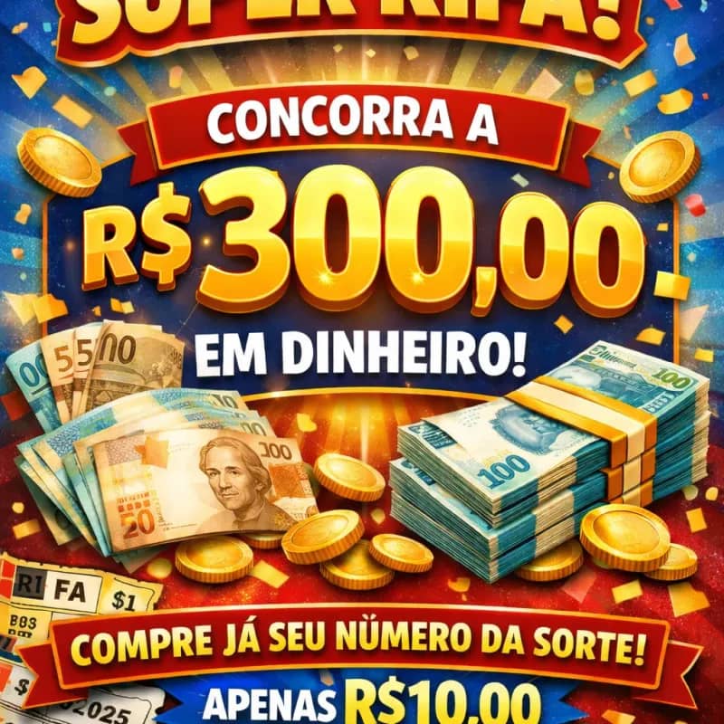 Imagem da campanha 🤑 TENTAR A SORTE NUNCA FOI TÃO FÁCIL! R$300 EM JOGO!