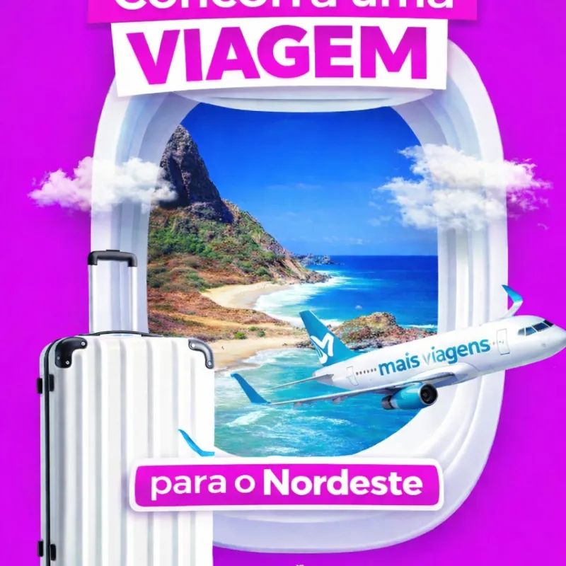 Imagem da campanha Concorra uma viagem para o Nordeste ou 5 mil no pix
