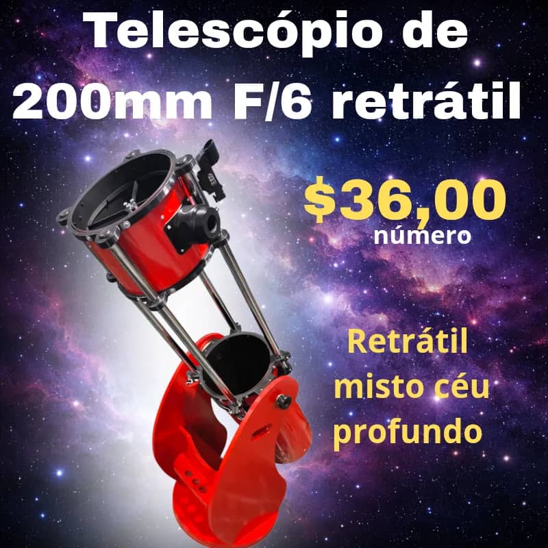 Imagem da campanha Telescópio Matão de 200mm f/6 retrátil céu profundo