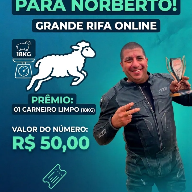 Imagem da campanha TESTE - Campanha beneficente em prol do Norberto