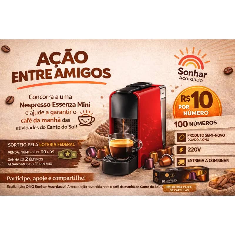 Imagem da campanha Ação entre Amigos - Cafeteira Nespresso Essenza Mini