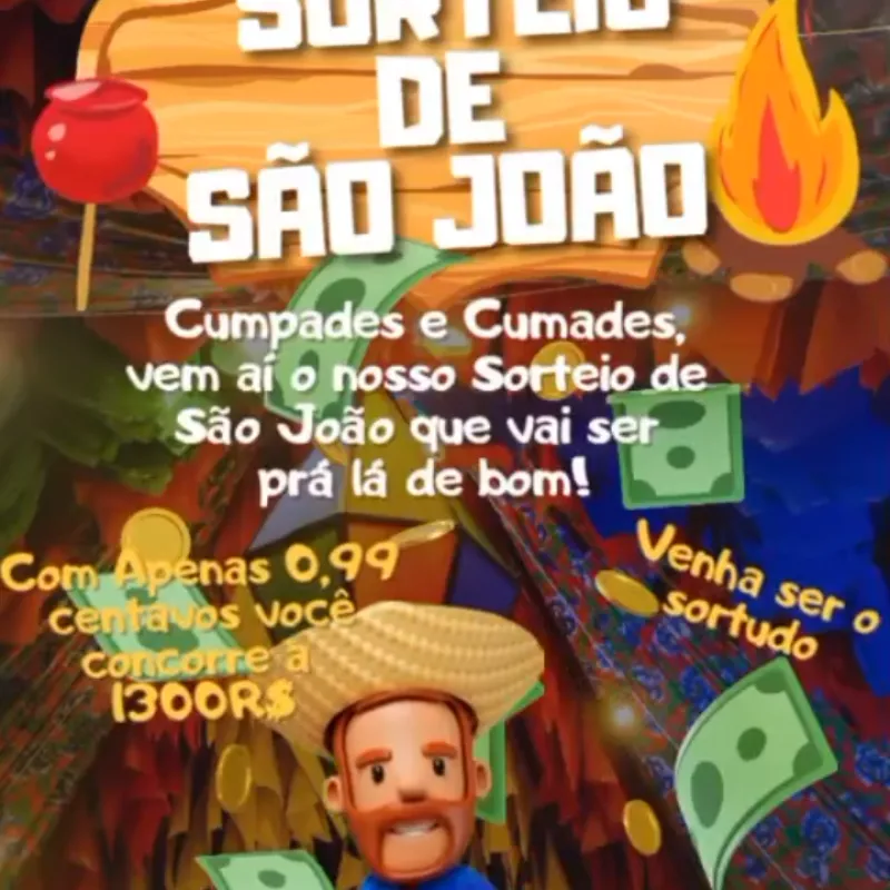Imagem da campanha Rifa de são João