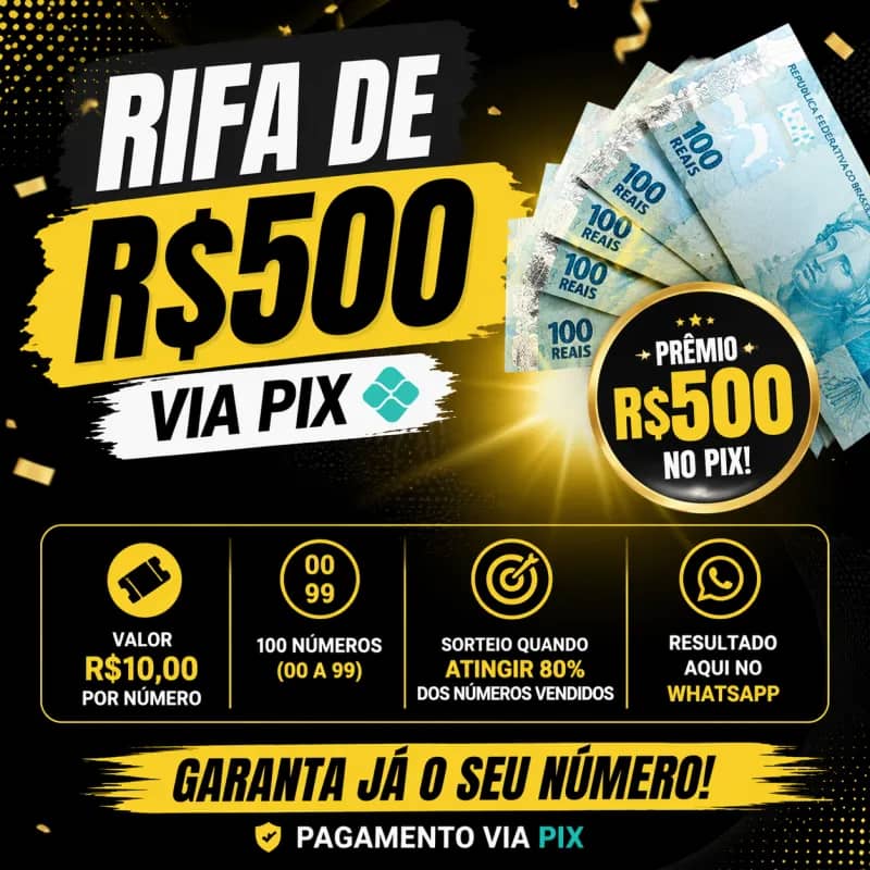 Imagem da campanha 🔥 Ganhe R$500 por apenas R$10