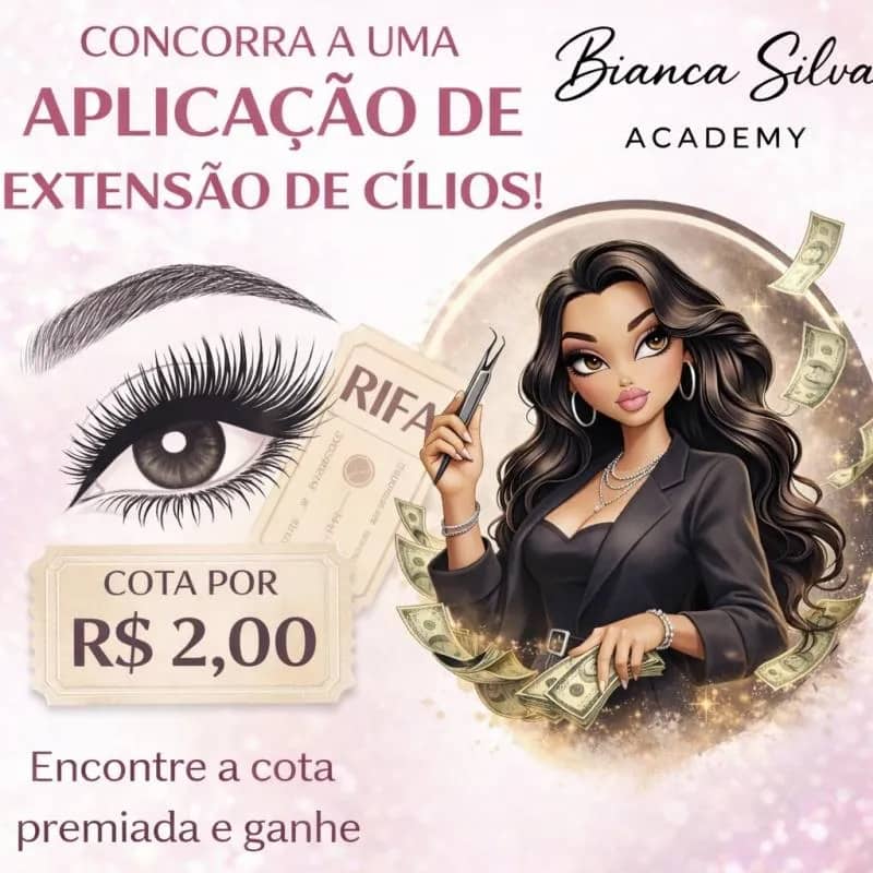 Imagem da campanha Extensão de Cílios