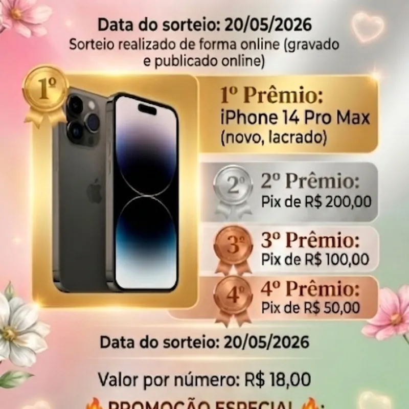 Imagem da campanha RIFA DIAS DAS MÃES