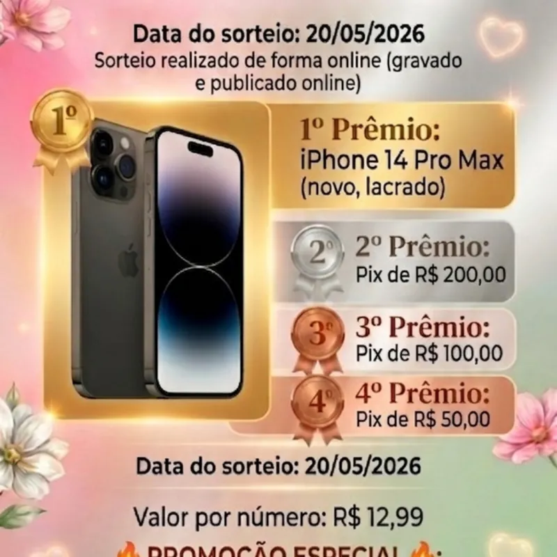 Imagem da campanha RIFA DIA DAS MÃES