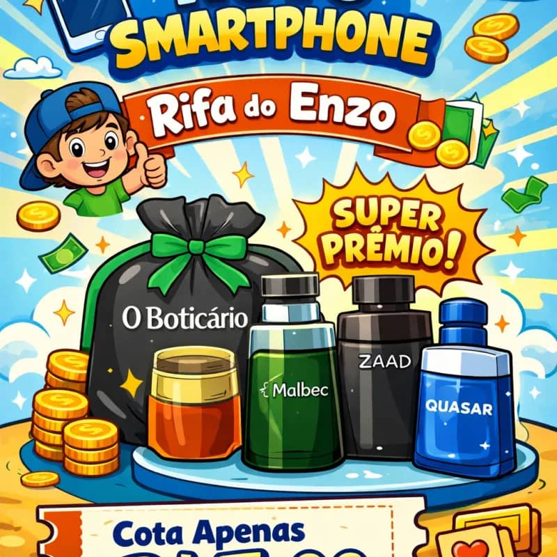 Imagem da campanha campanha smartphone do Enzo