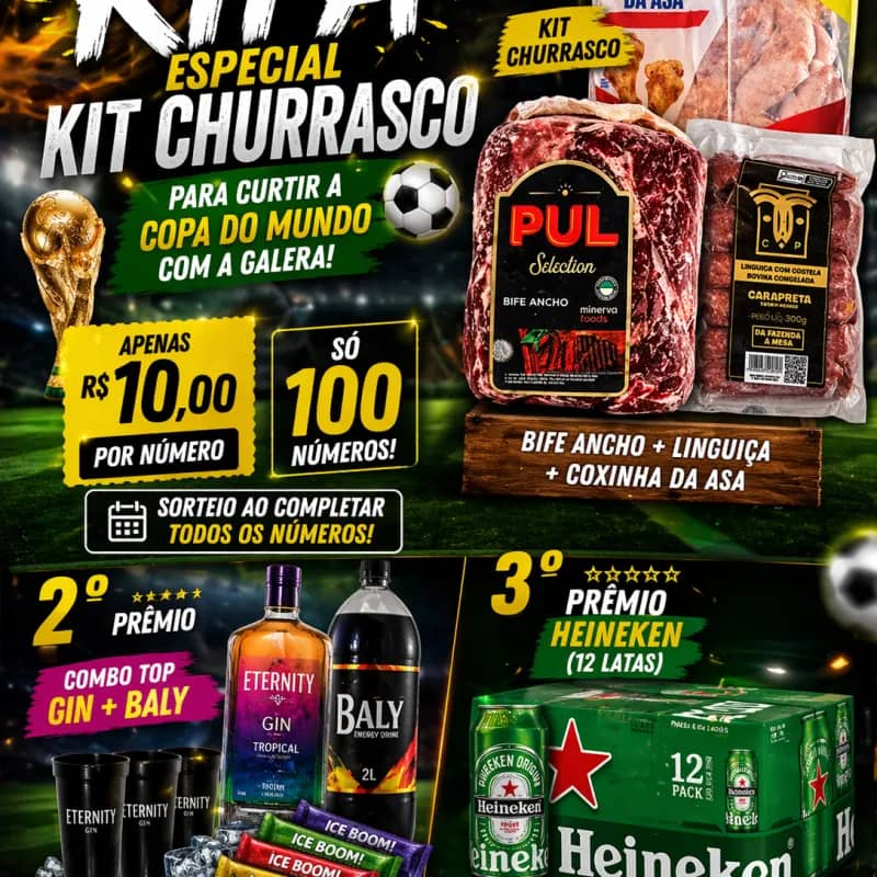 Imagem da campanha 🔥🍖 RIFA ESPECIAL – KIT CHURRASCO DA COPA ⚽🍻