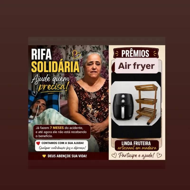 Imagem da campanha 💙 Rifa solidária em prol Jorge Luís.