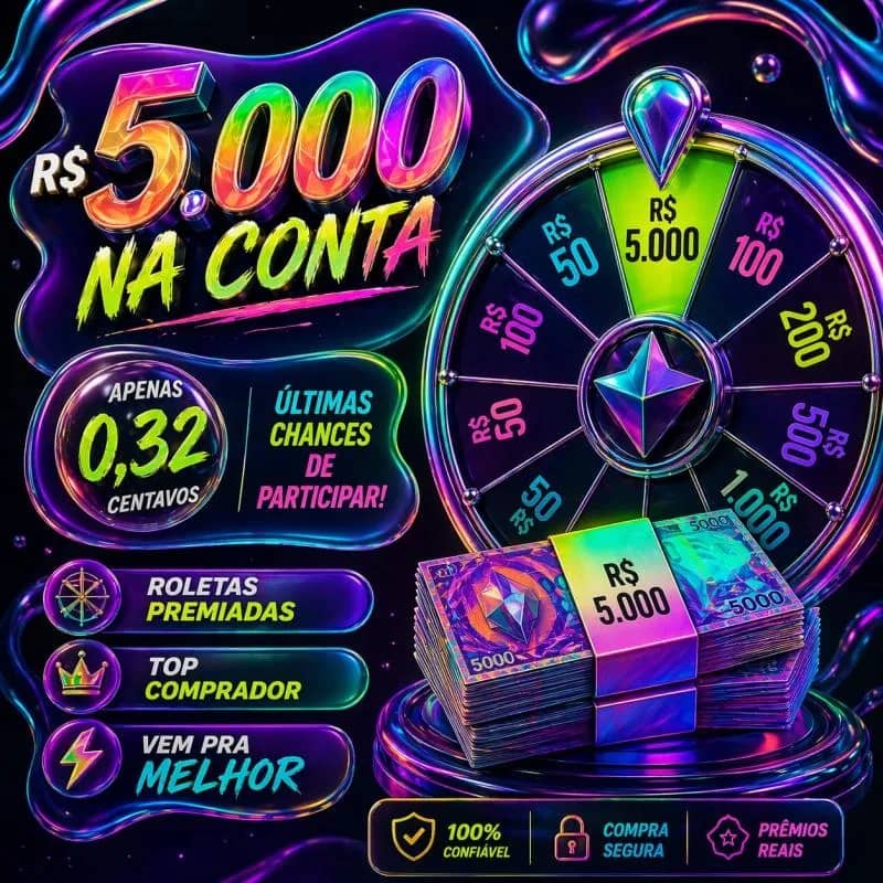 Imagem da campanha R$ 5.000 na conta