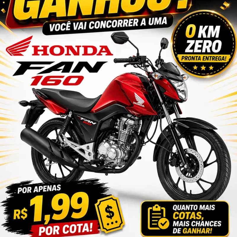 Imagem da campanha COMPROU GANHOU FAN 160 0KM