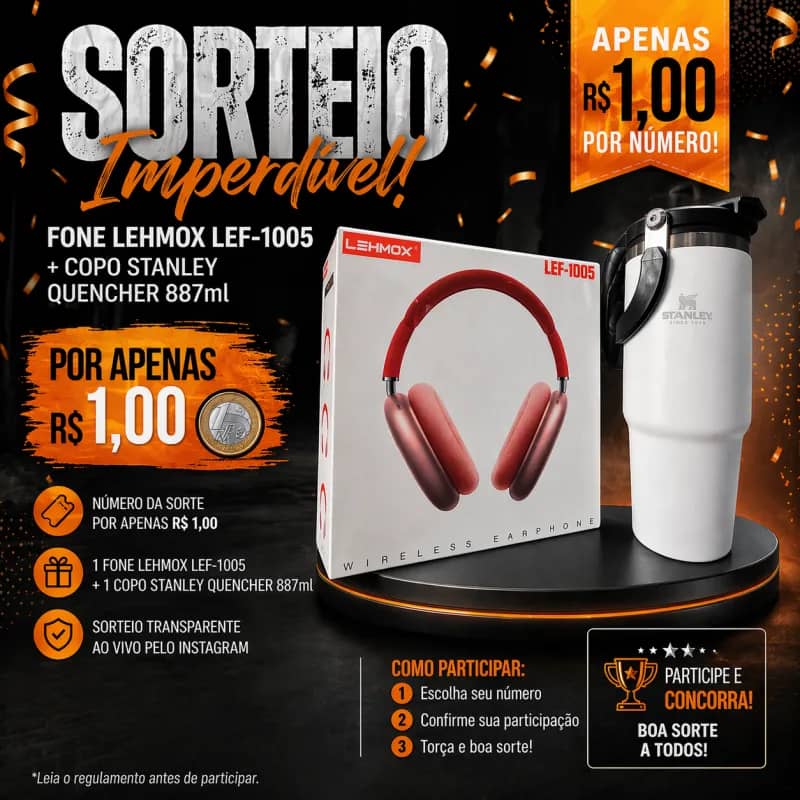 Imagem da campanha Fone e Garrafa