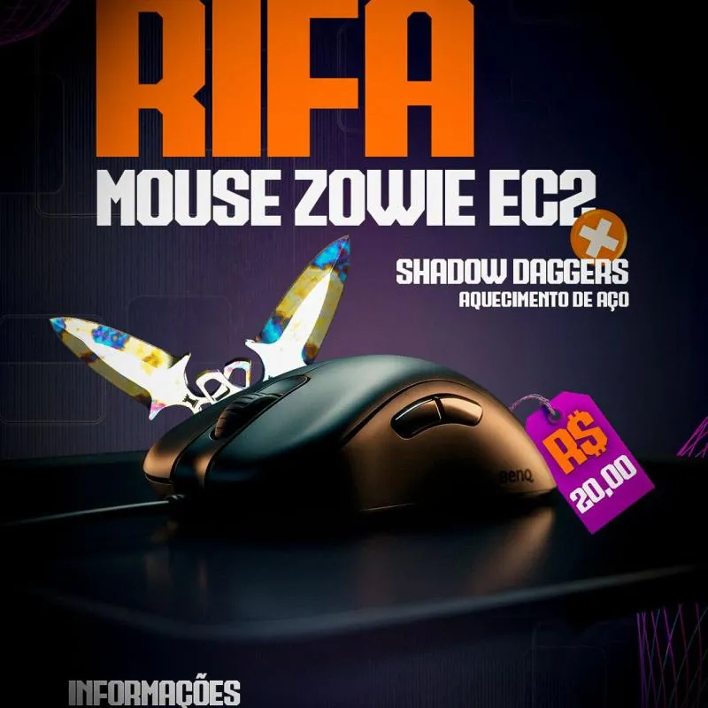 Imagem da campanha Rifa Mouse Zowie EC2