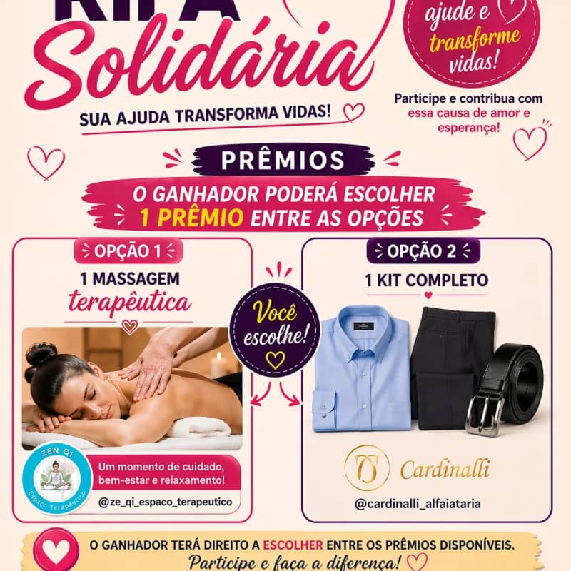 Imagem da campanha Campanha solidária – contamos com você