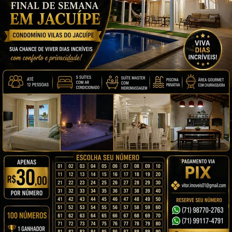 Imagem da campanha Fds em Barra do Jacuípe (condomínio Vilas do Jacuípe)
