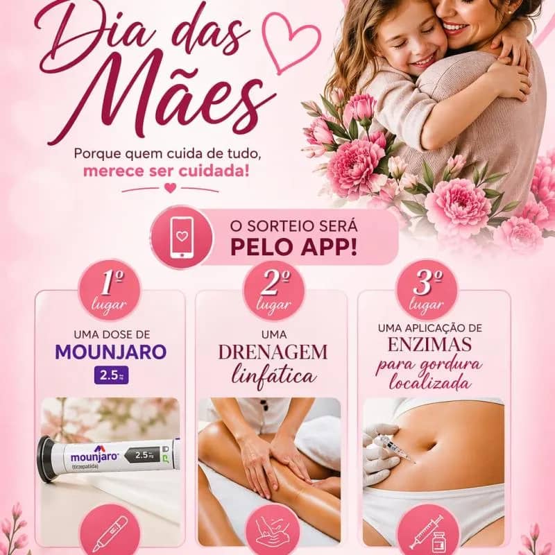 Imagem da campanha Sorteio dia das mães