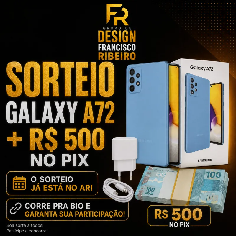 Imagem da campanha C sorteio do grupo de design Francisco Ribeiro