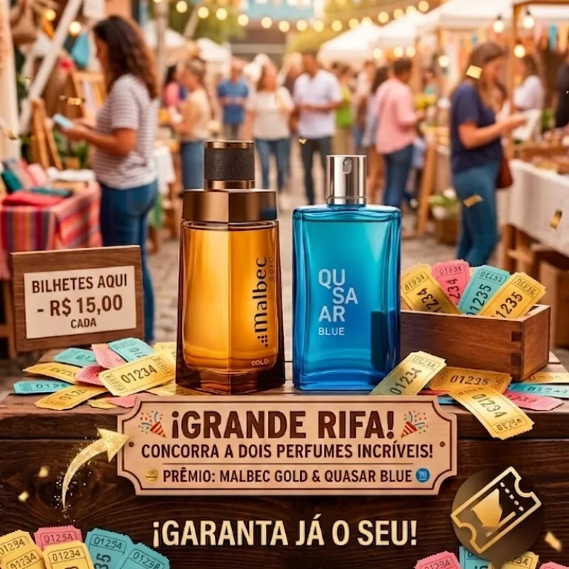 Imagem da campanha Rapidinha valendo Malbec Gold & Quasar Blue + 150 No Pix