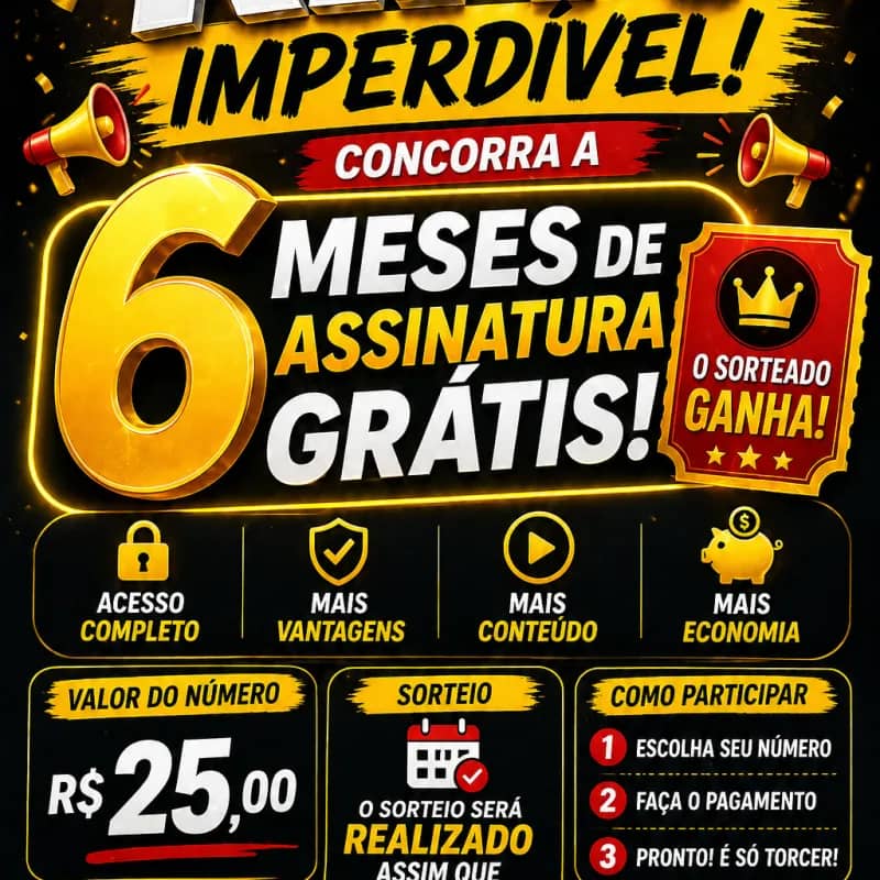 Imagem da campanha GANHE 6 MESES DE IPTV GRATIS!!
