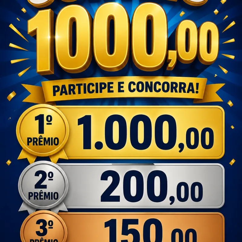 Imagem da campanha Sorteio de prêmios