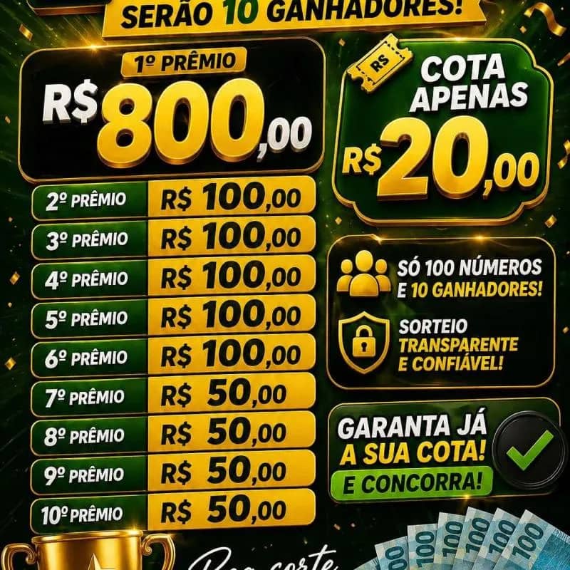 Imagem da campanha Rifa do fim de semana