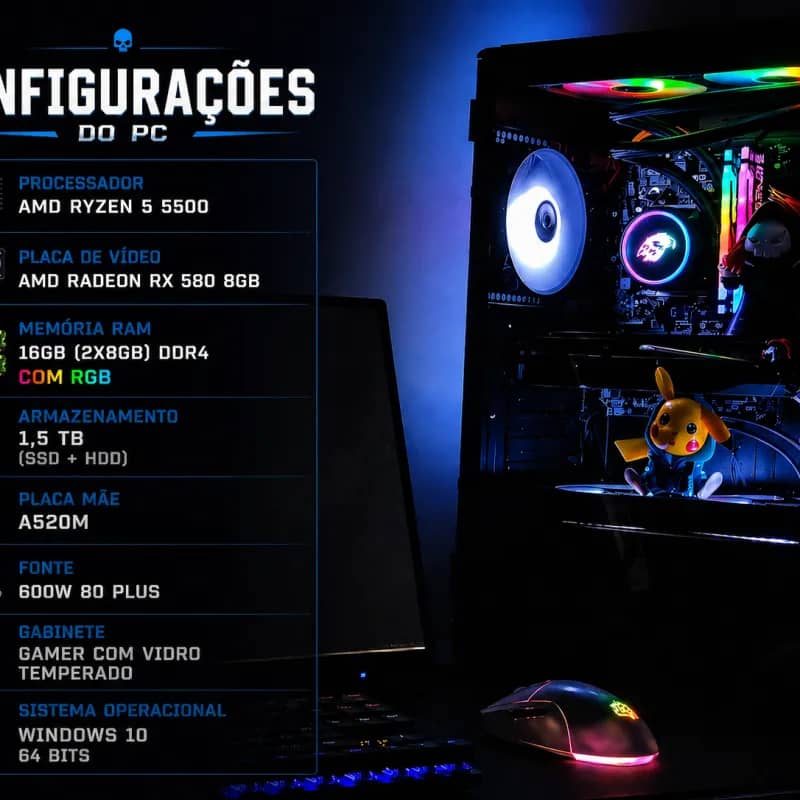 Imagem da campanha Ação Pc gamer