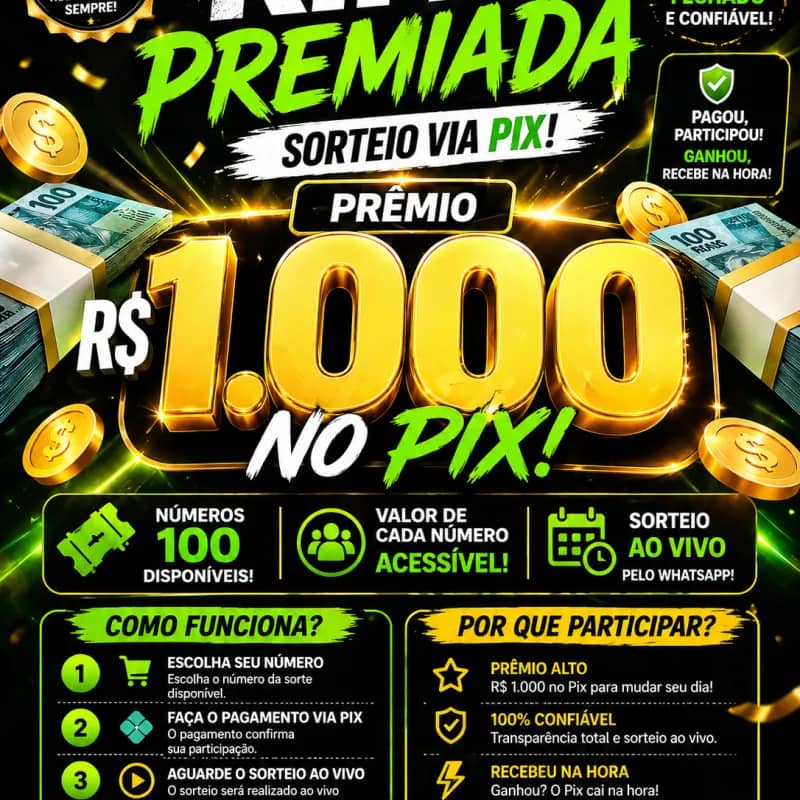 Imagem da campanha Rifa Premiada