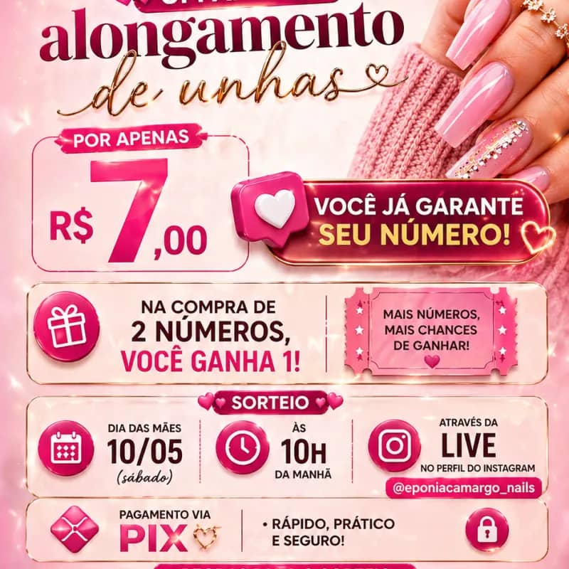 Imagem da campanha Rifa dos sonhos - Especial dia das Mães