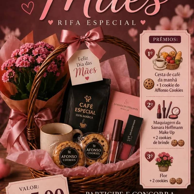 Imagem da campanha Rifa Dia das Mães