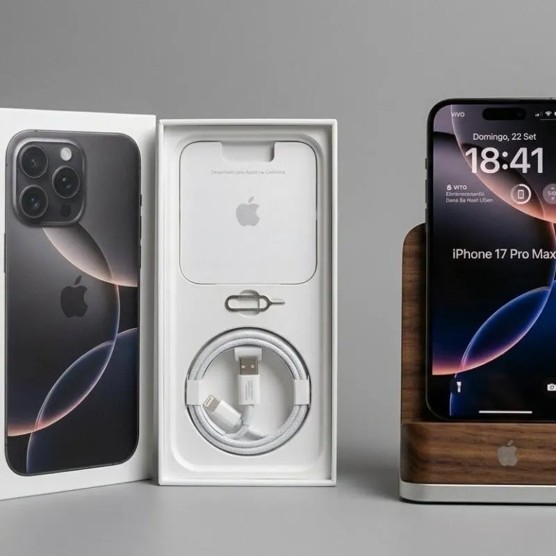 Imagem da campanha iPhone 17 Pro Max