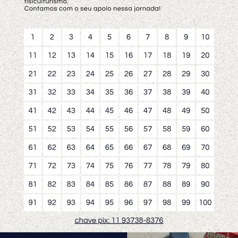 Imagem da campanha Rifa para meu primeiro Campeonato de fisiculturismo