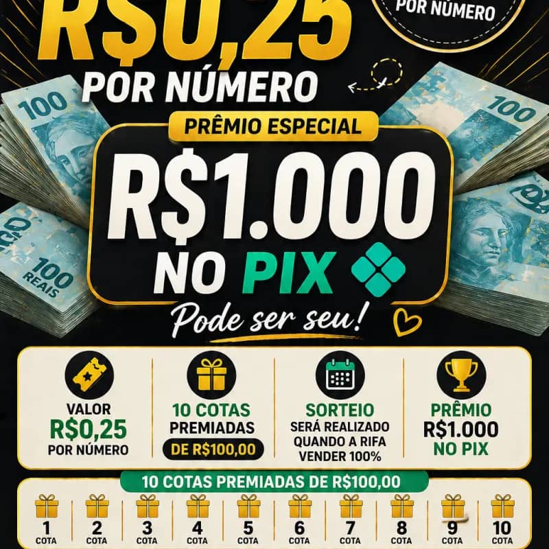 Imagem da campanha Só R$0,25 pra mudar seu dia 😱