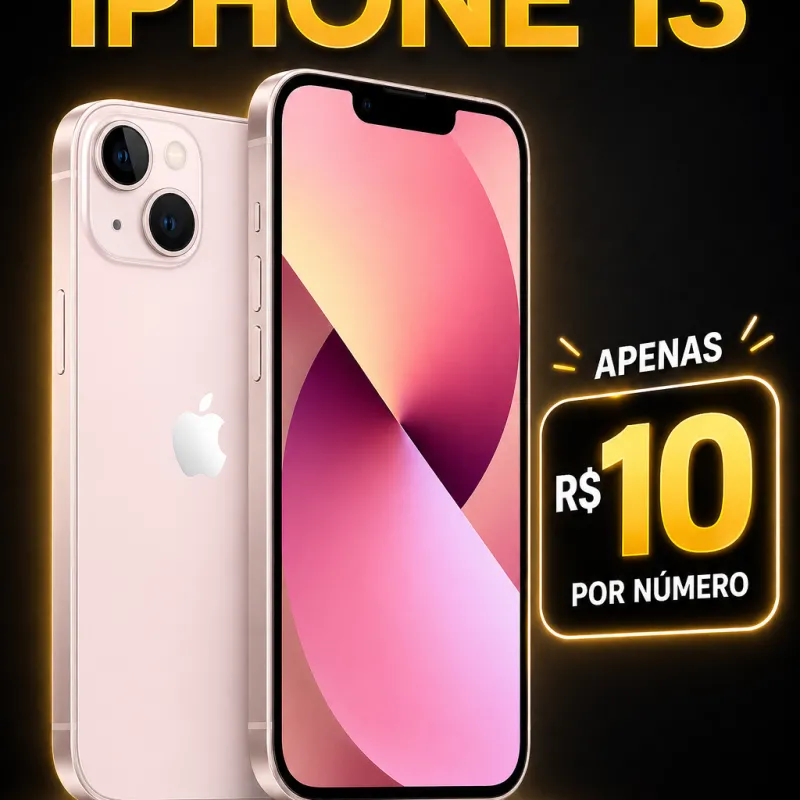 Imagem da campanha Rifa do IPhone 13