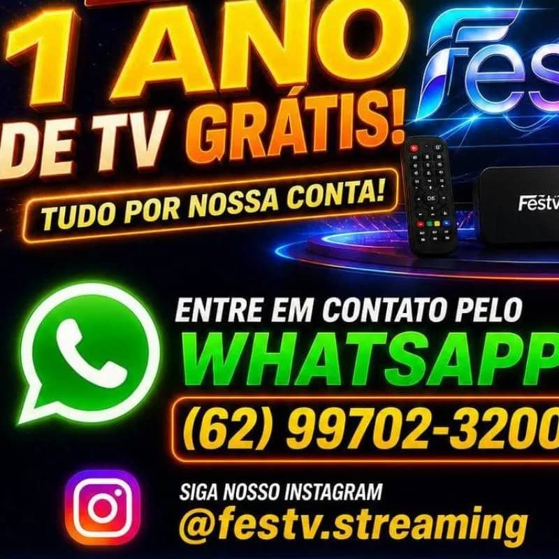Imagem da campanha Assine 1 mês e concorra a 12 meses grátis com a Fastv