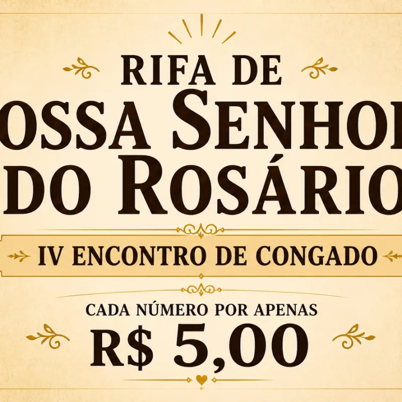 Imagem da campanha Rifa de Nossa Senhora do Rosário