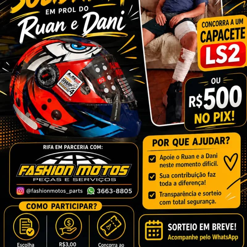 Imagem da campanha Campanha beneficente, Ruan e Dani